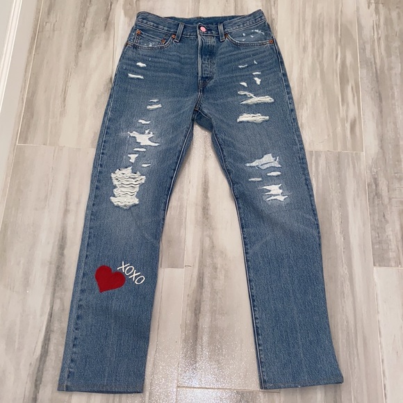 Levi’s 150 Yr. Ann. Selvedge Capital E 501, XOXO Collab., 28x30, EUC, $225 MSRP - Picture 12 of 13